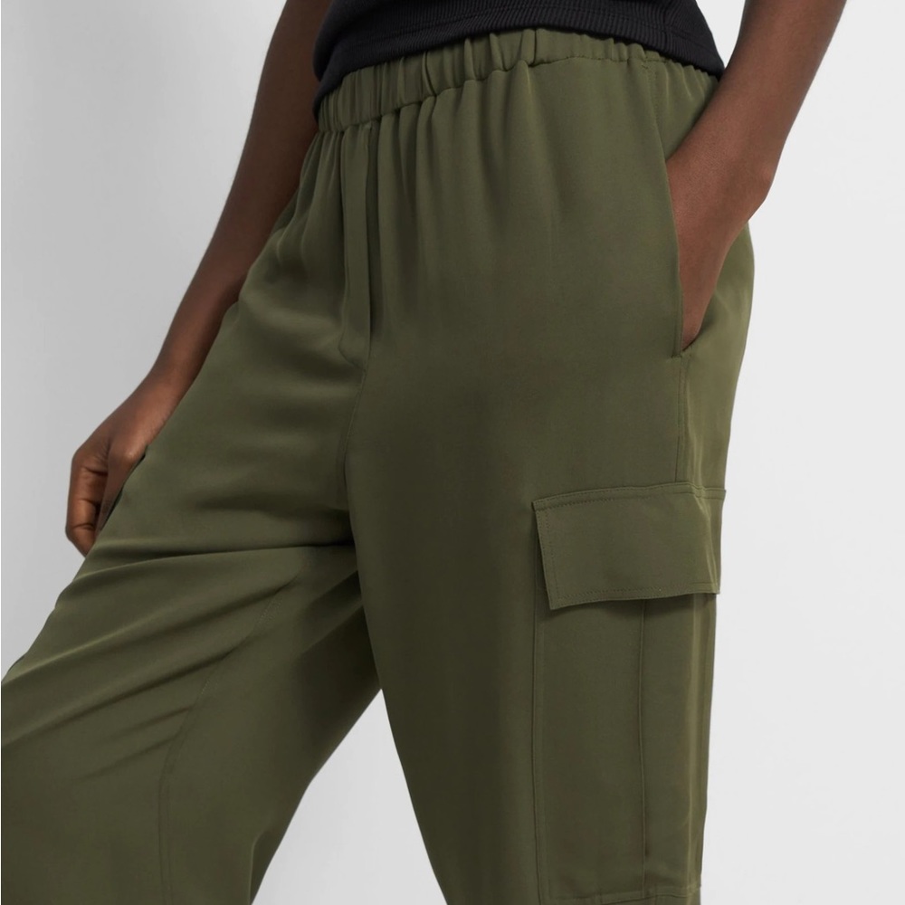 THEORY Silk Cargo Pants